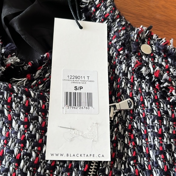 NWT Black Tape Tweed Blazer - Picture 9 of 12